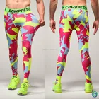 OEM Custom High quality fashion camouflage male sports Compression leggings dry fit men tight yoga pants gym leggings