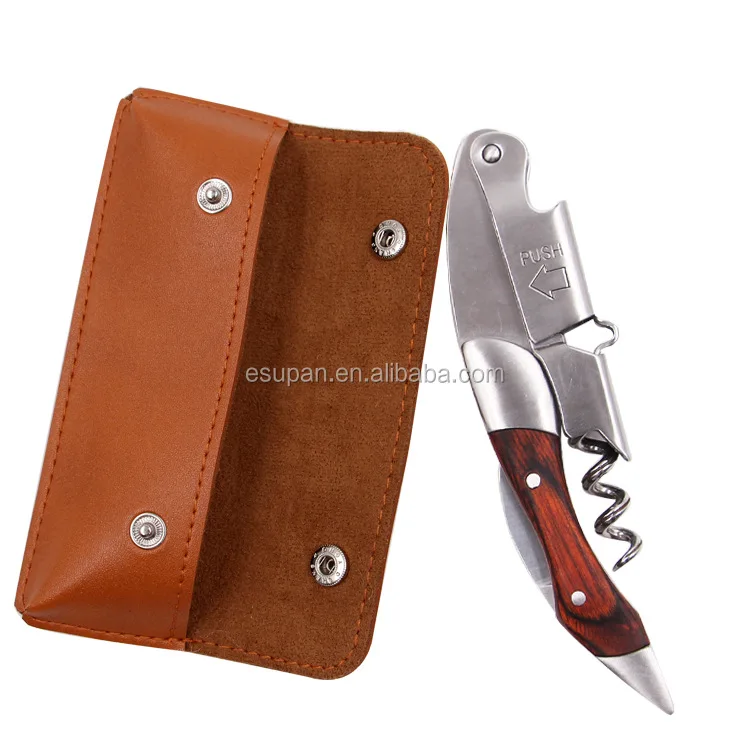 custom all-in-one professional waiters corkscrew wine bottle