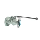 Water Oil Gas Alloy Steel CN7M Sleeve Type Soft Sealing Flange End Plug Cock Valve