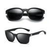 China New OEM Men Classic Matte Driving Glasses Black Retro HD Polarized Sunglasses