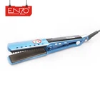 ENZO Wholesale low price creative private label flat irons blue hair straightener with PTC or MCH heater