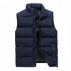 Plus Size XXXXXXL Plaid Stand Collar Winter Quilted Puffer Vest Waist Coat For Men
