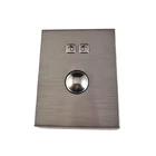 Waterproof kiosk surface mouse with optical trackball