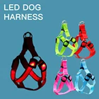 wholesale manufacturer custom outdoor nylon adjustable rechargeable led dog harness