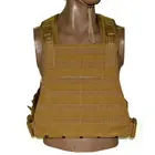 Khaki Lightweight Military Tactical Plate Carrier Air Soft Combat Vest