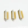 PCB mounting solder pins male electrical power gold plated D-sub connector