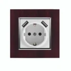 Bottom price electric wall double socket with usb