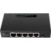 DIEWU POE Switch 4 POE Port and 1 Uplink Ethernet 10/100Mpbs Support Extend 250m 52V 5 port network switch