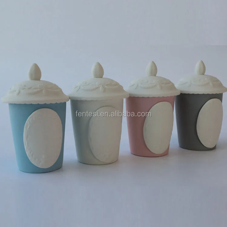 gift unique fancy ceramic candle jar | use:home decoration