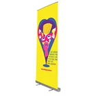 Aluminum Retractable Roll Up Banner Stand Size Cm Display
