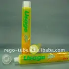 Plastic barrier laminated toothpaste tube