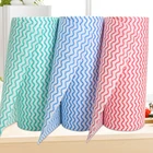4 ROLLS Disposable Multipurpose Non-woven Fabric Nonstick Wiping Rags House Cleaning Cloth Kitchen Dish Dishcloth