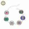 YWXS333 RDT Amazon Wish Ins Ebay European American Mandara Datura Flower Glass Time Gemstone Charm Alloy Chain Bracelets Bangles