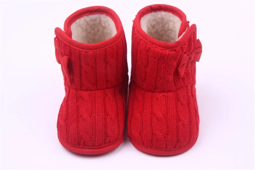 red infant boots