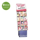 Colorful Pop Cardboard Floor Display Stand For Young Children'S Book Display