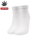 wholesale knitted cotton cycling socks custom logo white socks men