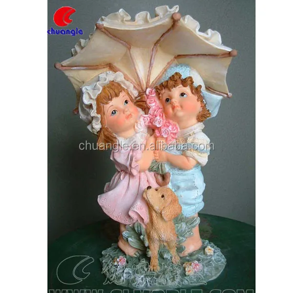 polyresin baby angel figurines, fairy miniature figure