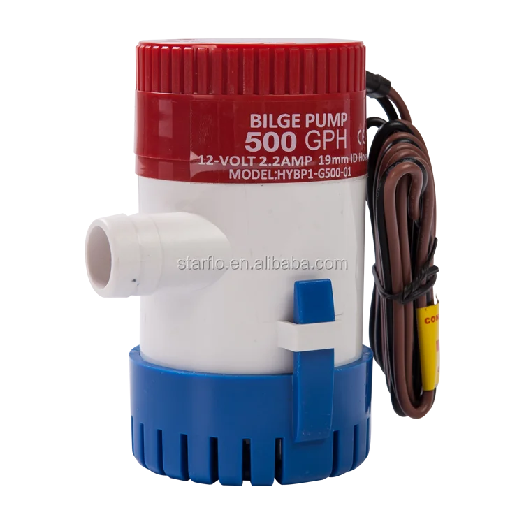 starflo sfbp500-12 500gph mini rule bilge submersible pump