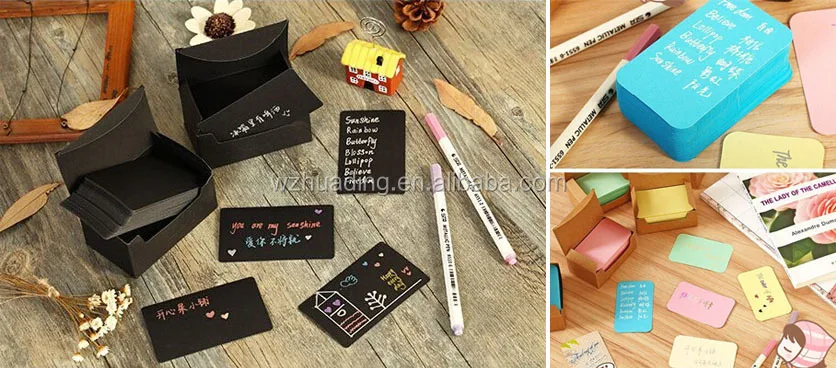 kraft paper business word blank gift card for leave message