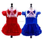 Luxury Bow Dog Dress Bride Costume Puppy Dress For Dogs Dog Tutu Dress Pet Wedding Clothes For Puppy