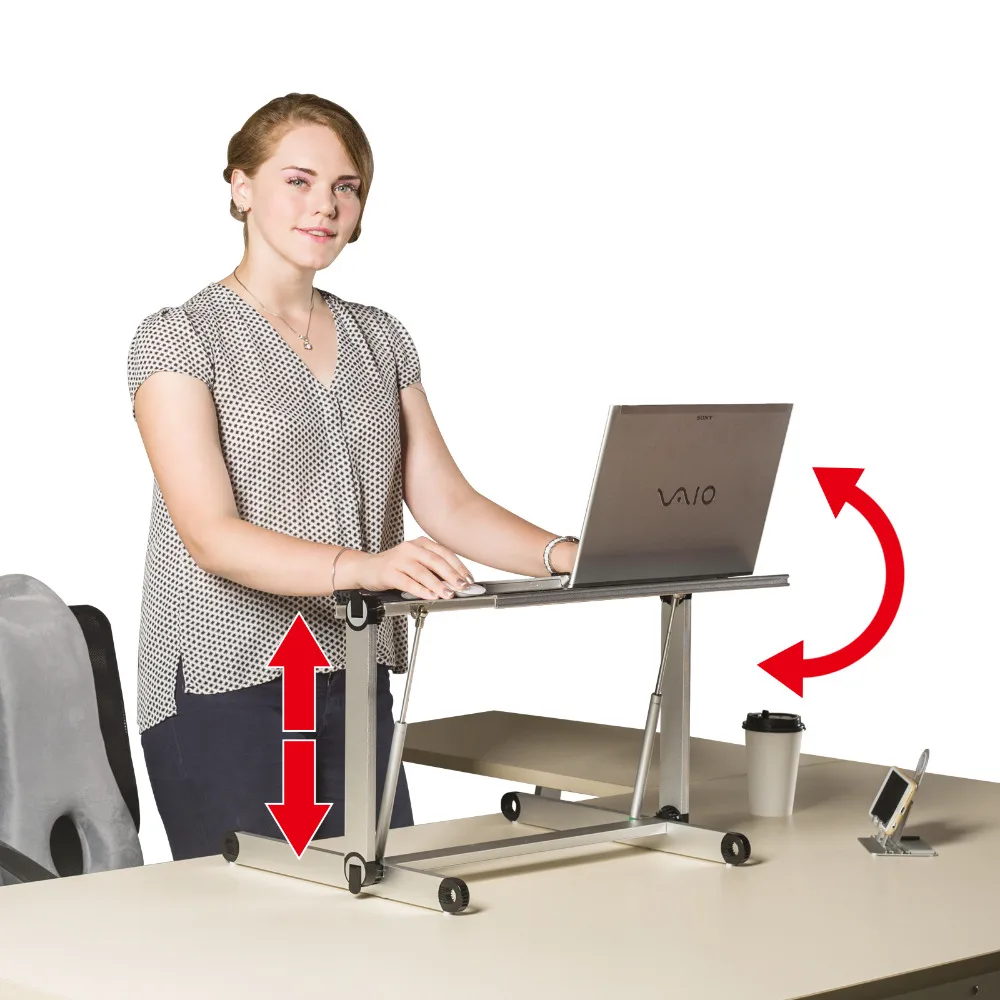 adjustable laptop standing table desk