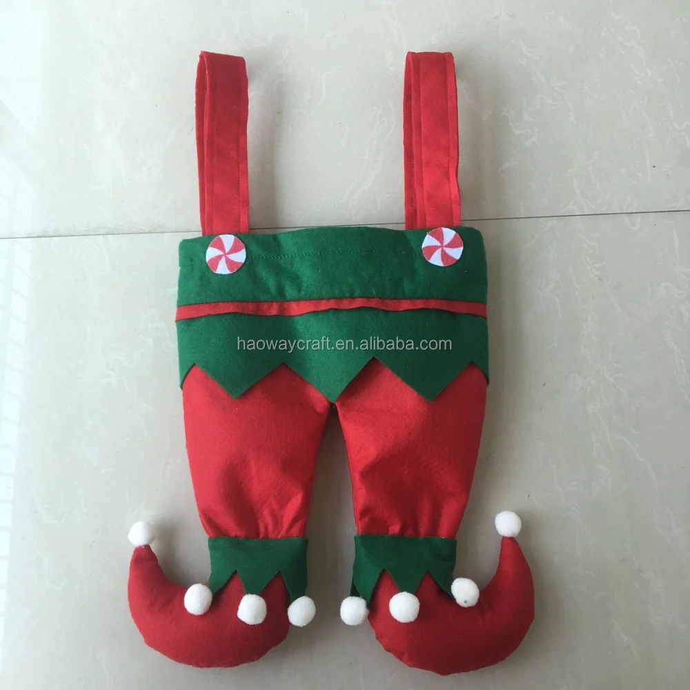 wholesale personalized new hot sale candy gift bag christmas elf