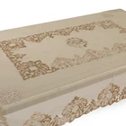 Fancy wedding christmas table cloth polyester banquet party festival jacquard tablecloth
