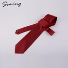Red Neck Ties Factory Direct Cheap Casual Designable Solid 100 Silk