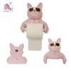 Handmade resin animal cute dog statue tissue holder for sale