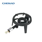 Round Cast Iron Single Burner Gas Stove Portable Mini Gas Range