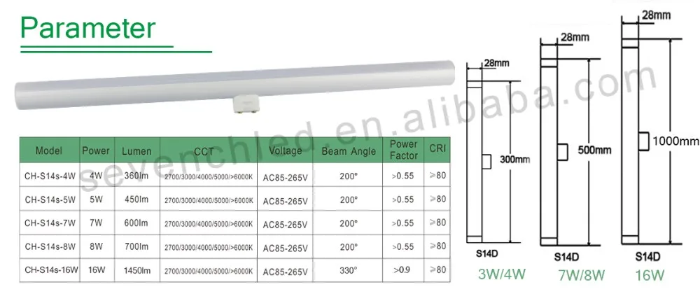 warm white linear led s14d replacing incandescent lamp