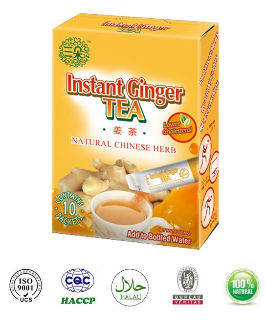 Instant Ginger Tea with honey Lower cholesterol Relax muscle Instant Ginger Tea with honey Lower cholesterol Relax muscle
