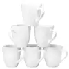 Set of 6 Large-sized 16 Ounce Ceramic Coffee Mugs Restaurant Coffee Mugs