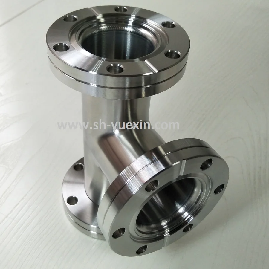 Sanitary Vacuum Cf Tees Fixed Stainless Steel Flange Deg Pipe