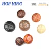 HOP HING Factory Plastic Imitation Leather shank button for coat