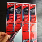 Metallic color adhesive labels, printed gloss packaging sticker for bottle container