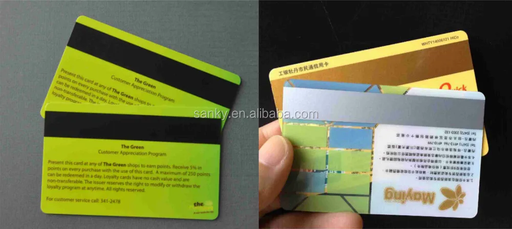 full color plastic credit card size cr80 promote loyalty card