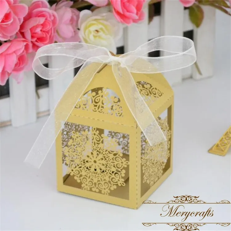 laser cut diy lace wedding favors and thank you gifts boxes for