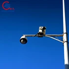 hot dip galvanized octagonal portable cctv camera pole