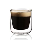 china blown clear cafe latte espresso coffee glass cup