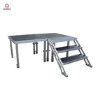 2019 NEW Quick Install Aluminium Stage Frame Plywood Adjustable Portable Stage