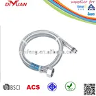 Bathroom pipe, Flexible braided hose/knitted hose with stainless steel wire,stainless steel flexible hoses, ISO9001 APPROVED