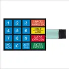 Matrix 4*4 membrane keyboards for control panels with 3M300Lse adhesive