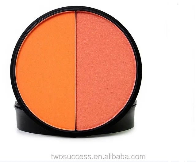 New Style Personal Cosmetic Waterproof Double Color Powder Blush