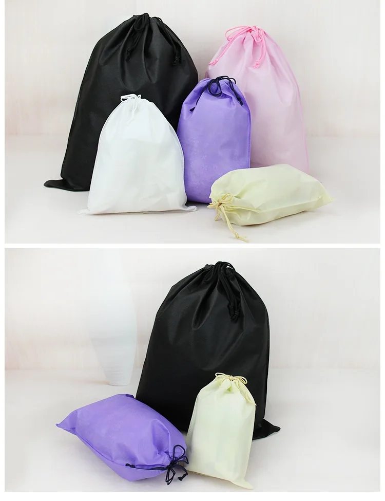 Customized wholesale cheap non woven drawstring bag