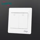 Switch and socket factory PC and Metal 16A lighting 2 gang 1 way control electric wall light switch