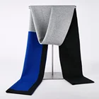 Fashion winter accessories woolen neck warm indigo scarf