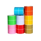 custom size semi glosss thermal transfer white paper bar code label for ribbon printer