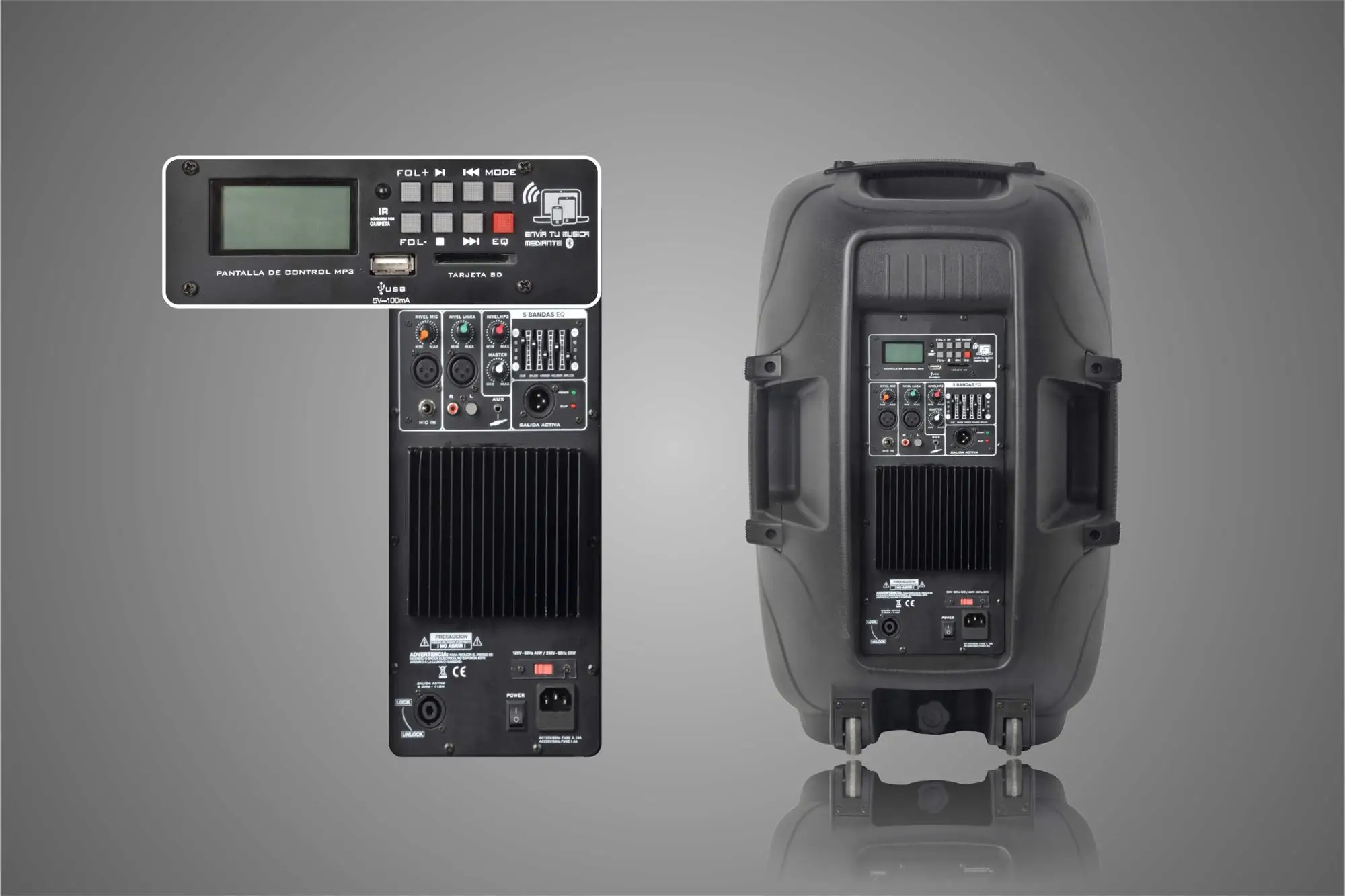 Accuracy Pro Audio PMW15AFX 15 Inch Powered Speaker Wholesale Active