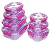 Tritan plastic food storage container stackable bento box
